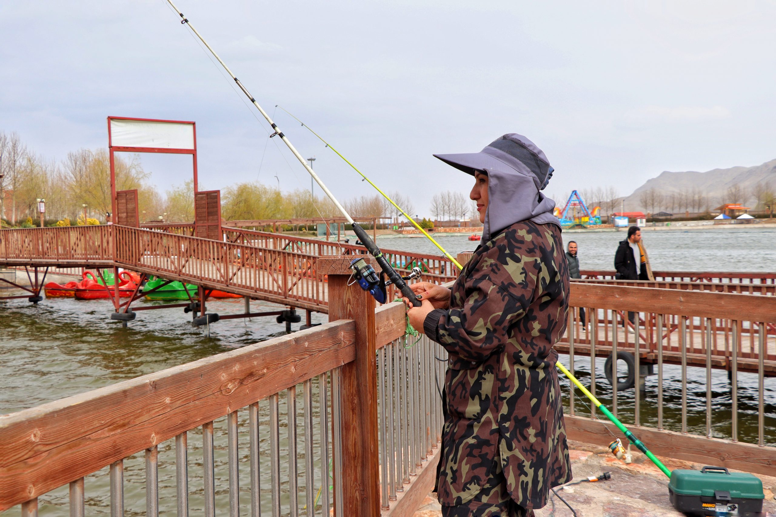 ماهیگیری در دهکده سلامت صبا