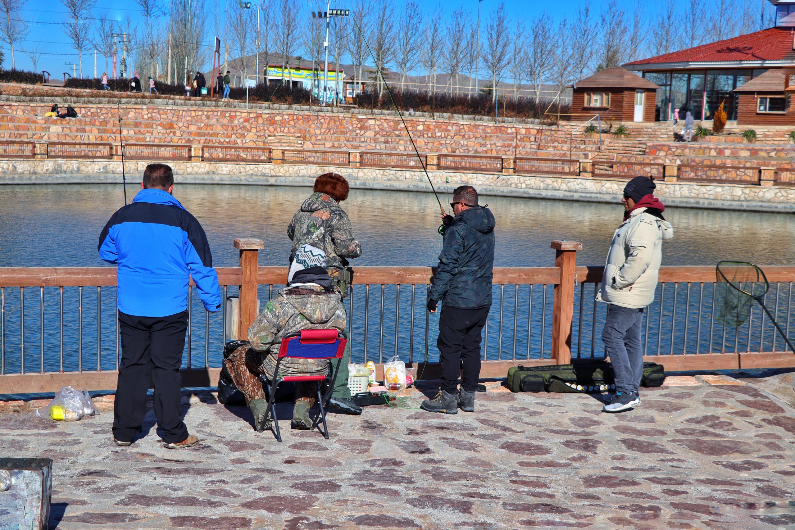 ماهیگیری در دهکده سلامت صبا
